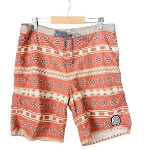 Katin USA Board Shorts Mens 32 Unlined Earthy Southwestern Aztec Bird Swim‎ Surf